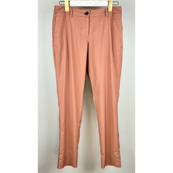 Wildfang The Empower Trouser Pants Women’s Rose Brown Slim Straight - Picture 2 of 12